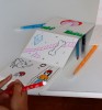 Un leporello dessiné par un.e participant.e